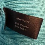 Boston Proper Blue Ribbed Collared Half Zip Sleeveless Stretchy Top Size L Photo 5