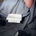 Lovers + Friends  Hayden Velvet Jumpsuit Halter Open‎ Back Wide Leg XS Cool Blue Photo 3