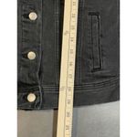 J.Crew  Mercantile Women's Size XXS Black Denim Jacket in Distressed Wash S-306‎ Photo 5