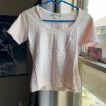 Vintage Michael Alexander light pink striped top Size M Photo 9