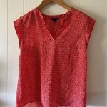 Hilary Radley Red Patterned Blouse Photo 0
