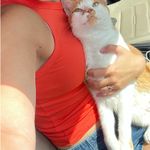 A New Day  Tank Top Orange Ribbed Photo 1