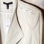 White House | Black Market WHBM Las Palmas BS Slv Moto Jacket in Oat sz 14 NWT Photo 5