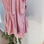 Caslon  Cozy Tie Waist Peplum Red Top M Petite Photo 3