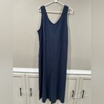 Cuddl Duds 🔴 Deep Blue Sleeveless Jumpsuit Photo 1