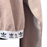 Adidas  Originals Trefoil Cropped Hoodie sweatshirt in a beige/tan color Photo 7