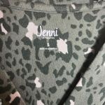 Jenni  Women's S Long‎ Sleeve Sleep Dress Nightgown Green Animal Print Lounge Photo 3