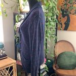 Merona Navy Ditsy Print Shawl Collar Button Up Cardigan Sweater Photo 1