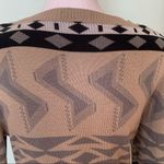 T/O Geometric Aztec Sweater Dress Large L Photo 6