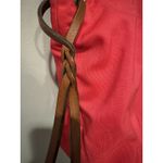 Dooney & Bourke Nylon Tobi Tote Leather Handles DB Pink Brown Photo 2