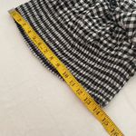 ZARA crop top 3/4” sleeves on/off shoulder gingham print embroidered Sz SM NWT Photo 3