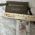 Jessica Simpson  Marissa Faux  Leather Fold Over Card Wallet Color Mink NWT Photo 7