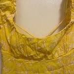 Sophie Rue  Womens Yellow Floral Tank Top M Medium Bust 36” White Flowers Photo 1