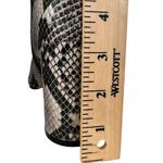 Bamboo  Vitality Snakeskin Ankle Boots Booties Black Gray 6.5 Chunky Animal Print Photo 7