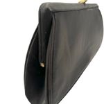 JR Florida Vintage Clutch Purse Women's Black Fabric Exterior Gold Satin Chain Black Photo 1