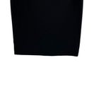 Vince  Black Ponte Knit Leather Trim Pencil Skirt Size‎ 4 Photo 3