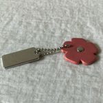 Coach : Dark Pink Tea Rose Tag- Silver Tone Photo 5