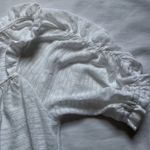 Free People  white cotton puff sleeve adjustable top Photo 3