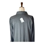 Michael Stars  Dress Women Large Black Collared Long Sleeve Shirt Dress Mini NWT‎ Photo 5