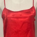 Boutique Red Hearts Novelty Sleep Satin Cami Sleeveless Top NWT Size M Photo 5