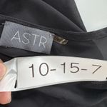 ASTR  Romper Womens Medium Black V Neck Ruffle Hem‎ Sleeveless Lined Dressy Photo 3