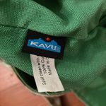 KAVU Canvas Tan Apple Print Shoulder Bag Tote 7x10x3 in Photo 1