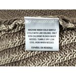 Style & Co  Woman's Large Tunic Sweater Khaki & Cream Long Sleeves Knit Hi-Low Photo 6