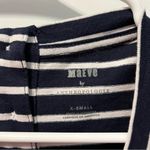 Anthropologie Maeve By  Navy Blue & White Stripe Top NWT Photo 3
