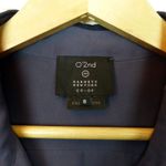 barney's new york O’2nd X Barneys NY Co-Op Shirt Dress Womens 8 Blue Perforated Sleeveless Sporty Photo 4