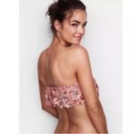 Victoria's Secret Victoria Secret Strapless Ruffle Flounce Bandeau Floral Bralette Bra Size XS NEW Photo 2