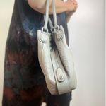 Coach Edie 31 Shoulder Bag 12034 Taupe Tooled Handbag Leather Purse Photo 3