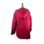 Pendleton  Wool Red Peacoat Toggle Coat New With Tags XXL Striped Interior Hooded Photo 4