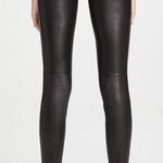 Theory  Adbelle L2 Pants Lamb Leather Skinny High Rise Plants Black Womens Size 8 Photo 1