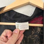 Vintage California Dynasty Black Sheer Red Rose Floral Robe Casual OS Size undefined Photo 2