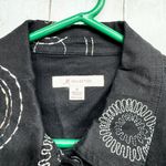 JM Collection Jean Jacket Women 10 Embroidered Denim Casual Style 100% Cotton Photo 1