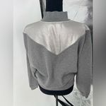 Highline large sweatshirt, women's gray and silver, half zip up‎ Silver Size 12 Photo 2