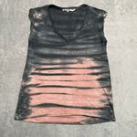 Pam & Gela Pam Gela Shirt Womens Small Grey Pink Tie Dye Muscle Tank Boho Casual Sleeveless Photo 0