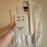 Sanctuary  White Linen Drape Utility Vest Sleeveless Layering Jacket Size M‎ Photo 1