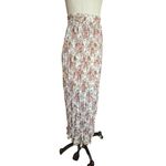 Vintage y2k Crinkled Rose Garden Print Midi Shirt from CLIO Size Medium Pink Photo 2