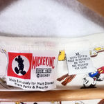 Disney Vintage All Over Printed Mickey Mouse Top Snap Button Short Sleeve Sz XL Photo 6