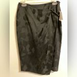 Finity Studio Wrap Front Skirt Black New Womens size 6 secretary classic mobwife Photo 1
