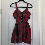 Tripp NYC NWT  Red Plaid Mini Dress Sz M Photo 1