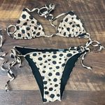 LNA  Black and Tan Polka Dot Bikini Photo 0