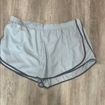 Light Gray Athletic Shorts with Black Trim Blue Size 1X Photo 0