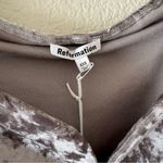 Reformation  Andria Knit Top Silver Photo 5