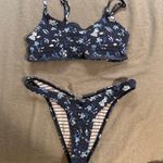 SheIn White And Blue Floral Bikini Photo 0