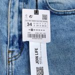 ZARA NWT  High Rise Slim Fit Jeans Light Wash Size 2 New Straight Leg Photo 4