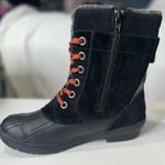 Khombu  Kiara Women's Winter Boots Suede/Leather Black w Sherpa Lining-9 Photo 4