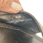 Talbots Women's Wedge Sandals Size 9.5 Copper Brown Leather Open-Toe Slip-On Photo 2