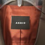 Akris Brown and bronze lamb skin Leather Blazer LIKE NEW sz 6 Photo 1